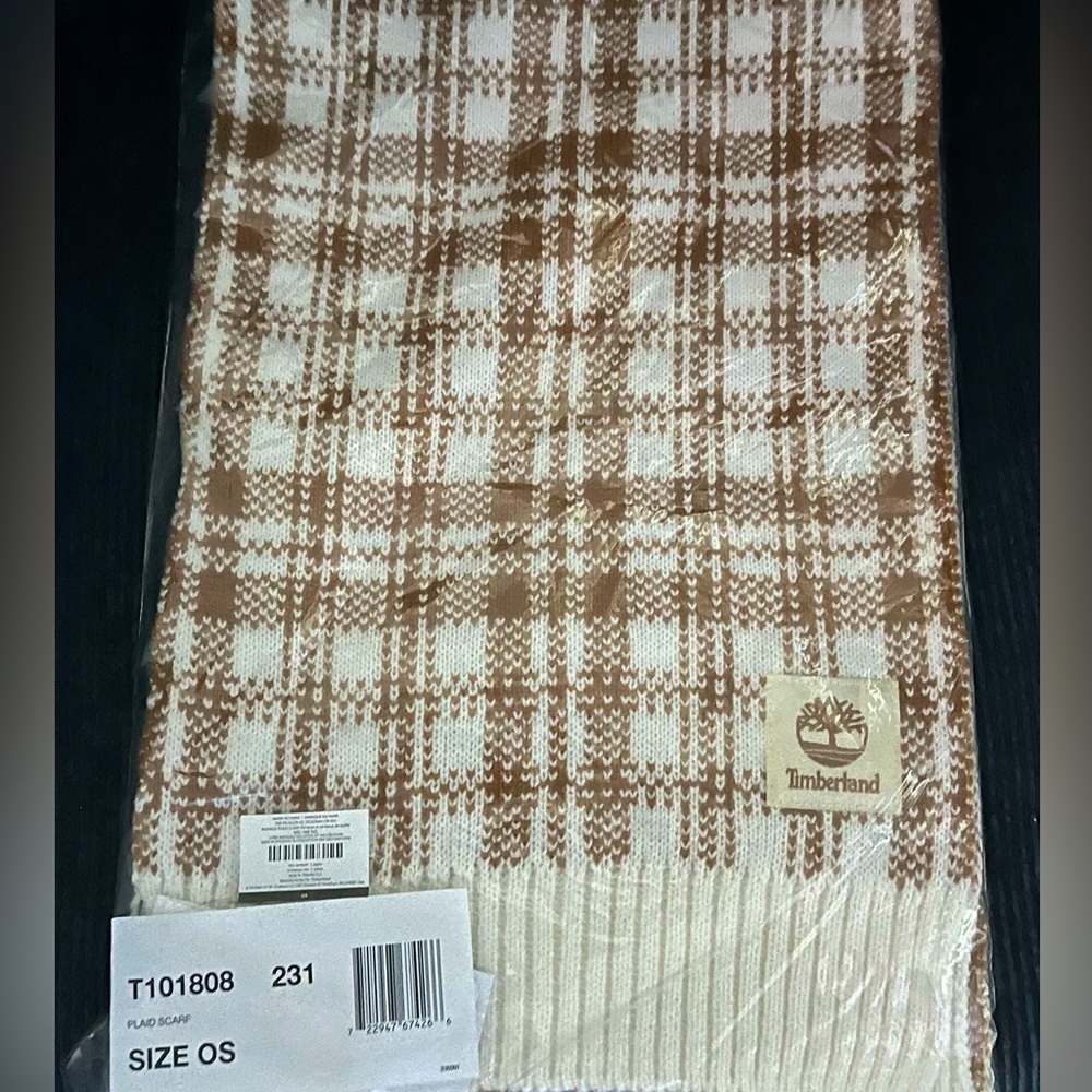 Timberland one size (OS) women’s plaid winter scarf